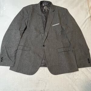 Mens Blazer Casual Sport Coat Slim Fit One Button Suit Jacket Sports Coat 3XL